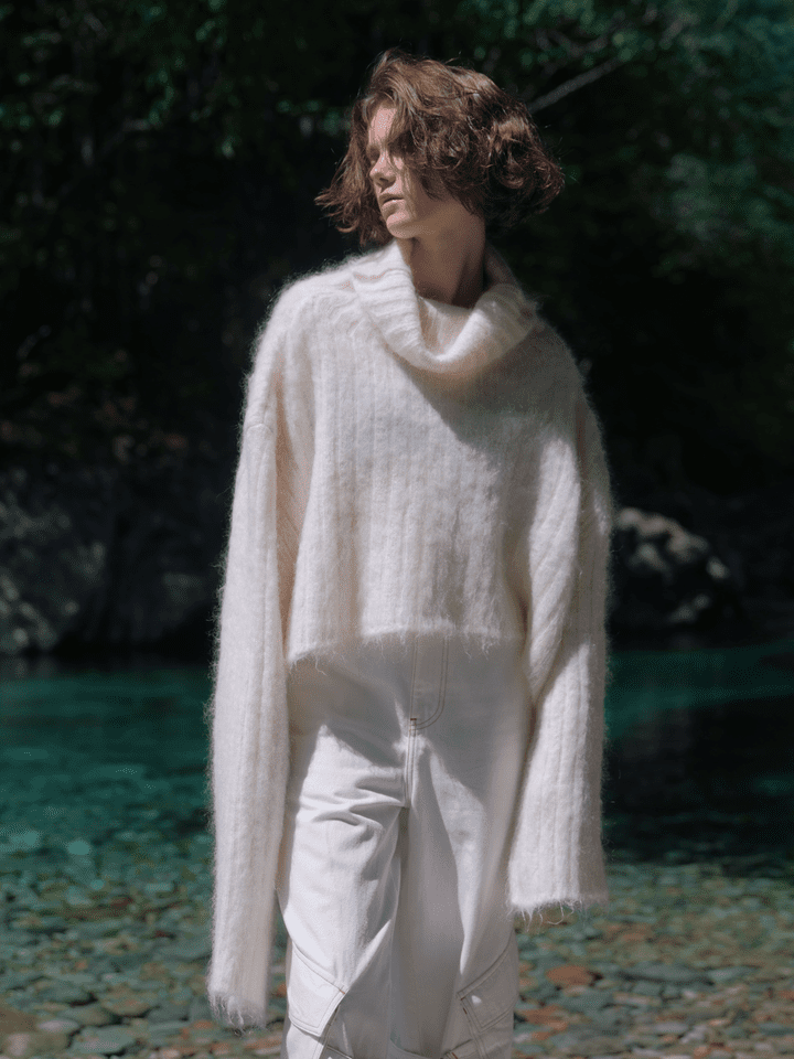 OLLIE - Belted cargo WHITE LIVINGTONE OFFICIAL WEB STORE