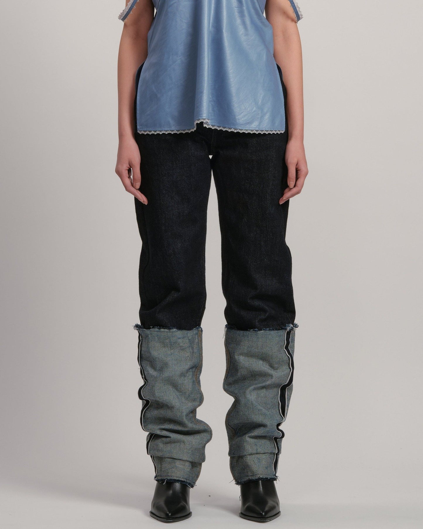 DOLK5 - Straight loose INDIGO LIVINGTONE OFFICIAL WEB STORE