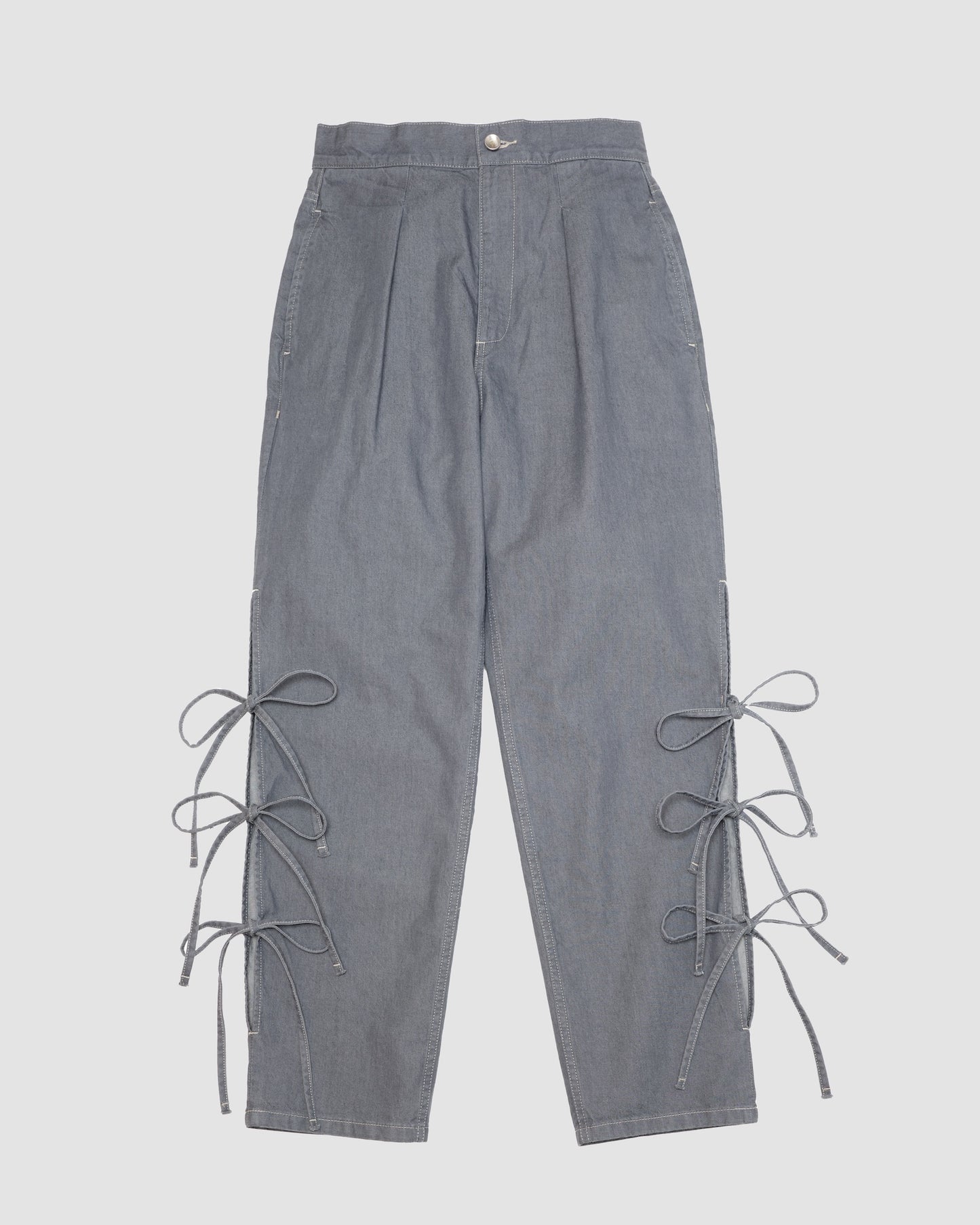 JAZ - Side slit with bow GREY LIVINGTONE OFFICIAL WEB STORE