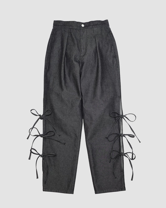 JAZ - Side slit with bow BLACK LIVINGTONE OFFICIAL WEB STORE