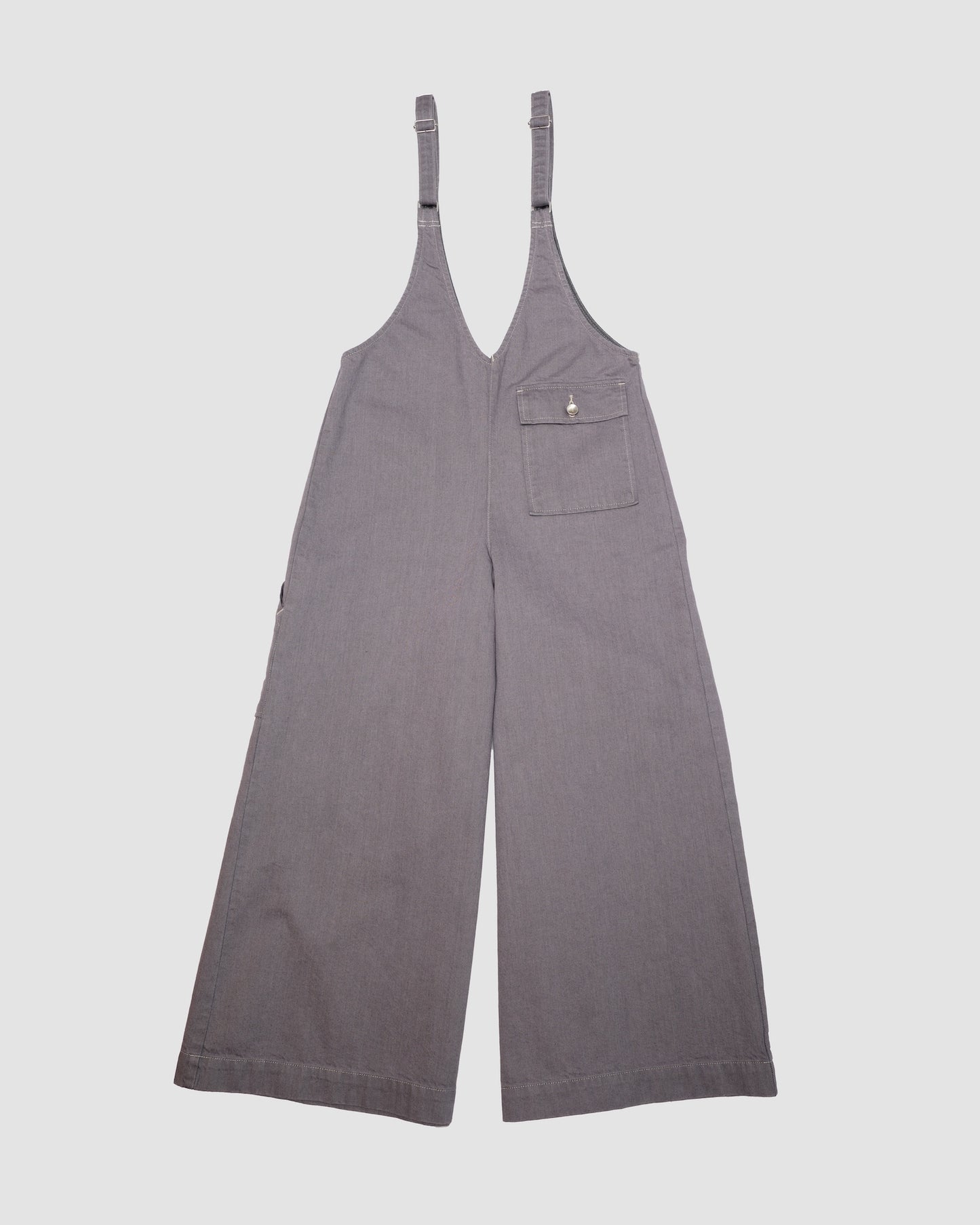 THIERRY - Deep v salopette GREY LIVINGTONE OFFICIAL WEB STORE