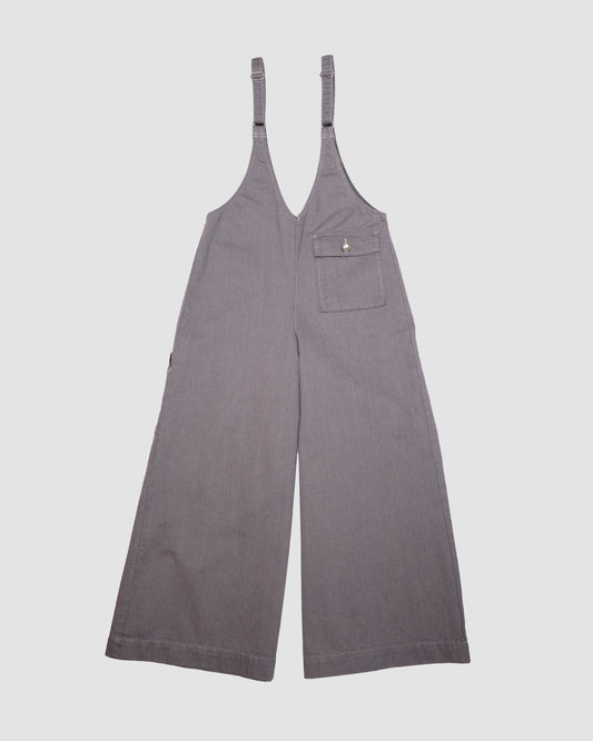 THIERRY - Deep v salopette GREY LIVINGTONE OFFICIAL WEB STORE