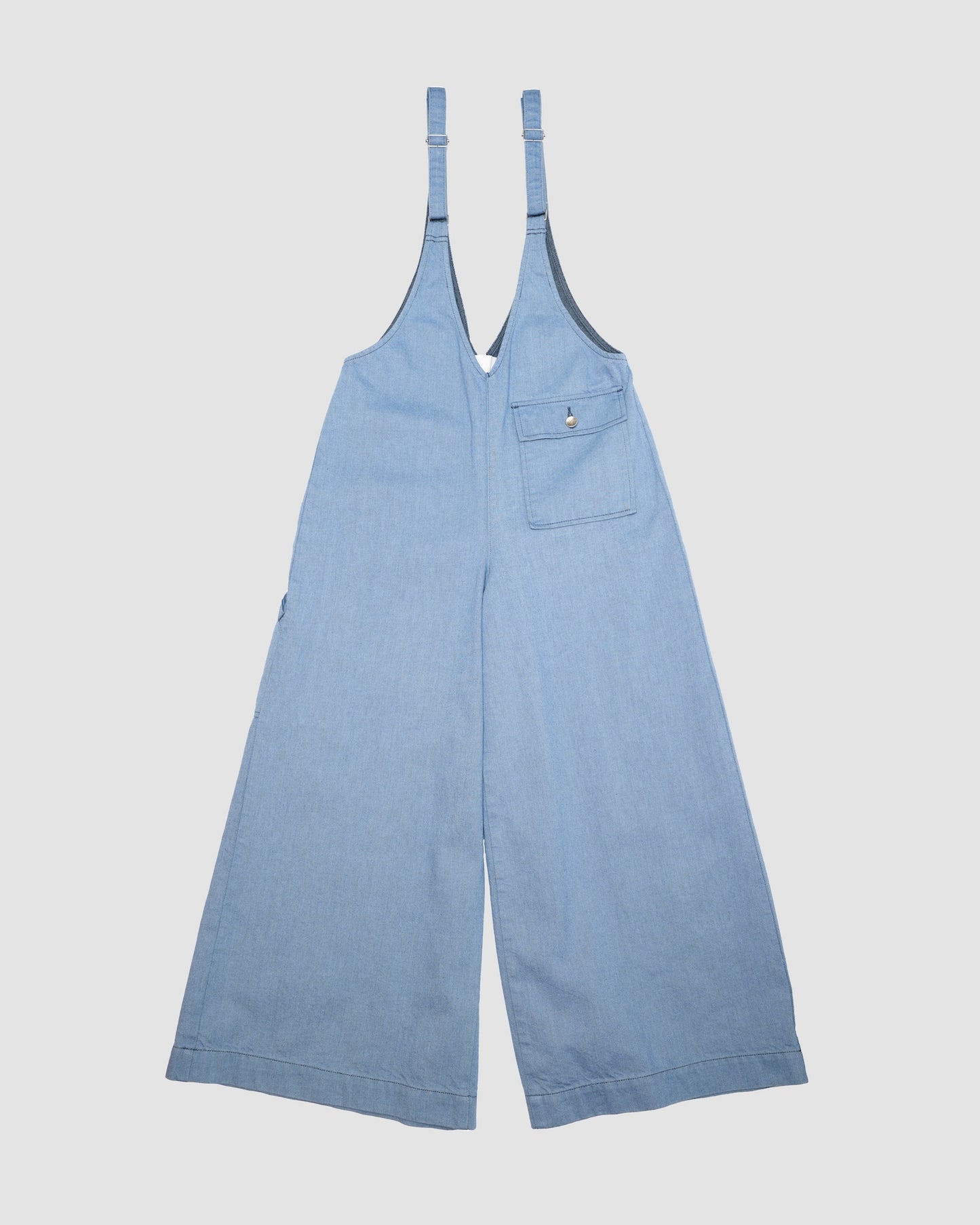 THIERRY - Deep v salopette LT BLUE LIVINGTONE OFFICIAL WEB STORE