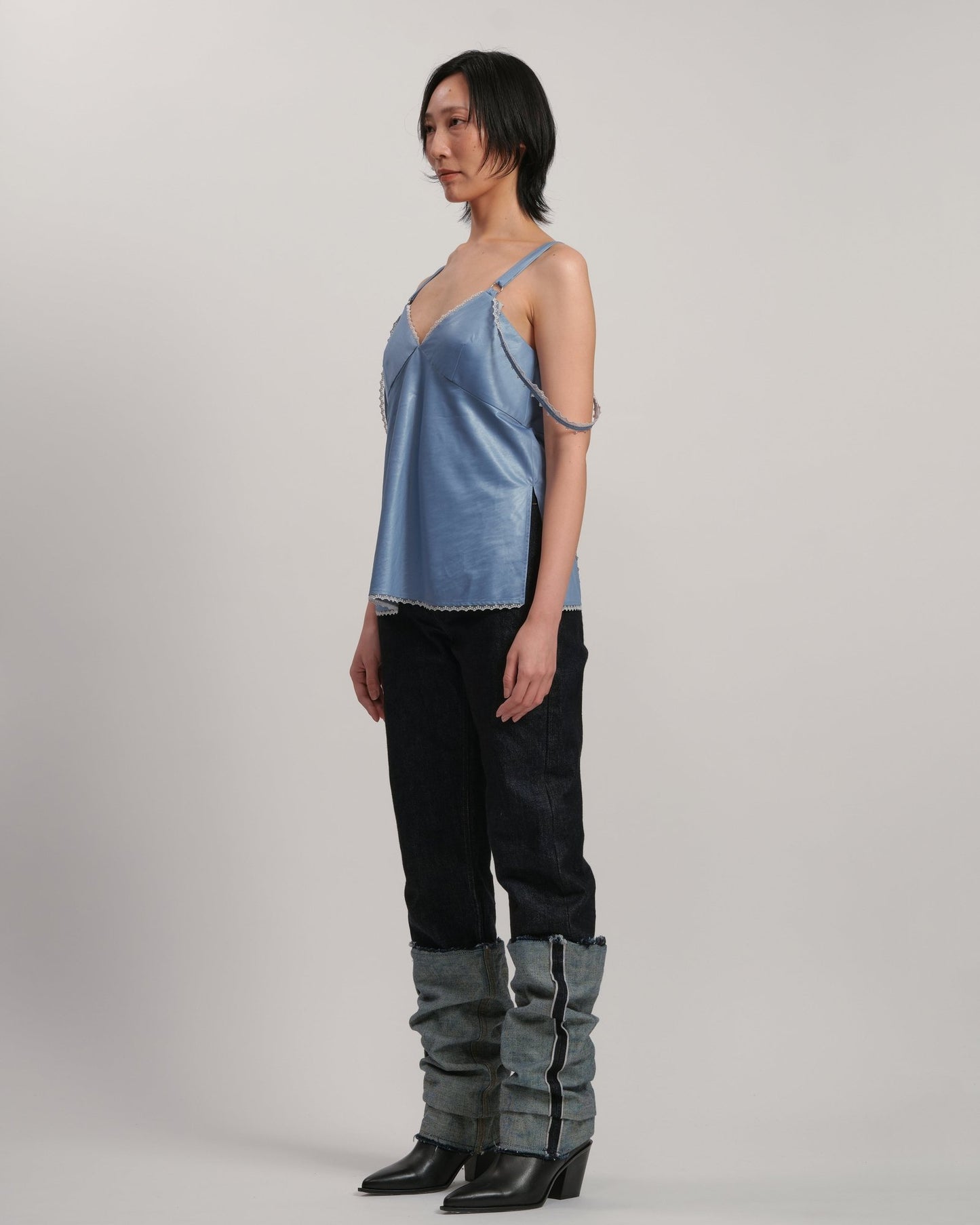 DOLK5 - Straight loose INDIGO LIVINGTONE OFFICIAL WEB STORE