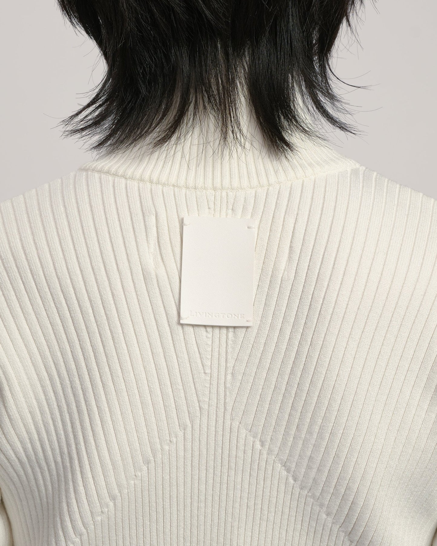 DOLK zipper fly High neck knit BLACK LIVINGTONE OFFICIAL WEB STORE