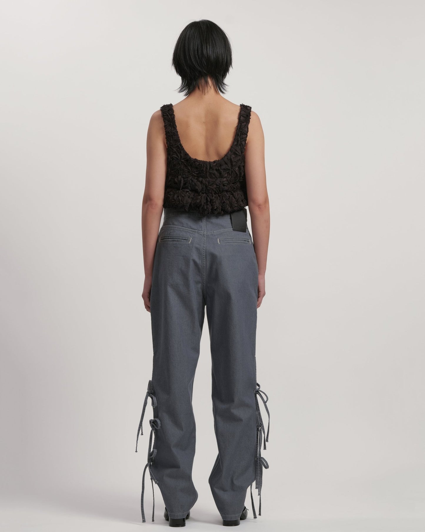 JAZ - Side slit with bow GREY LIVINGTONE OFFICIAL WEB STORE