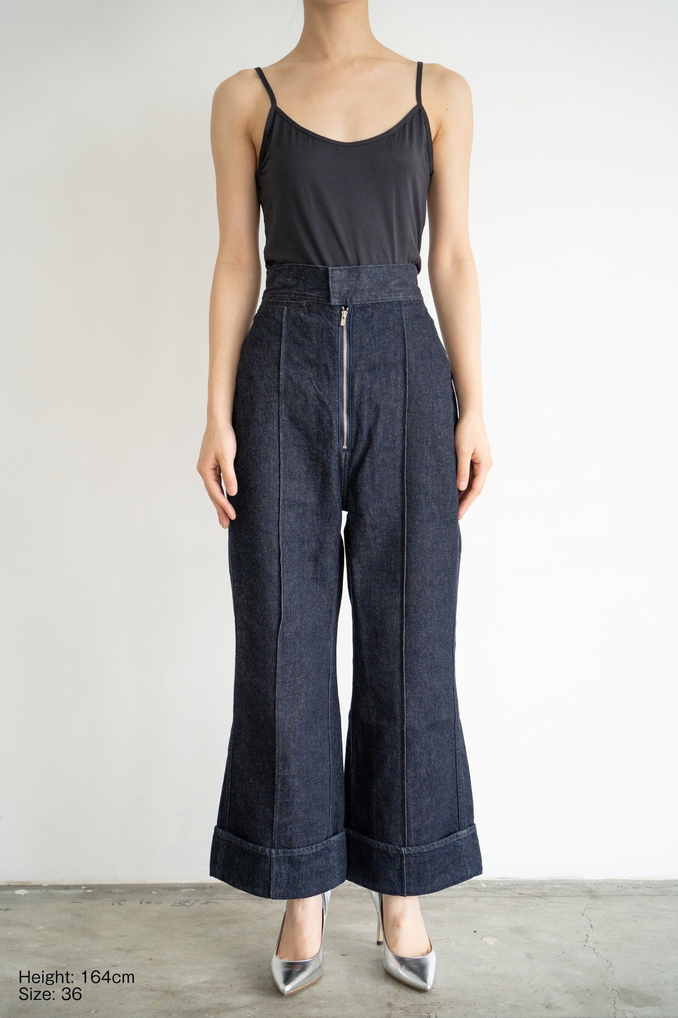 LIVINGTONE BLEK ジッパーフライ ハイウエスト インディゴ LIVINGTONE/リヴィントーン】BLEK5 - Zipper fly high waist