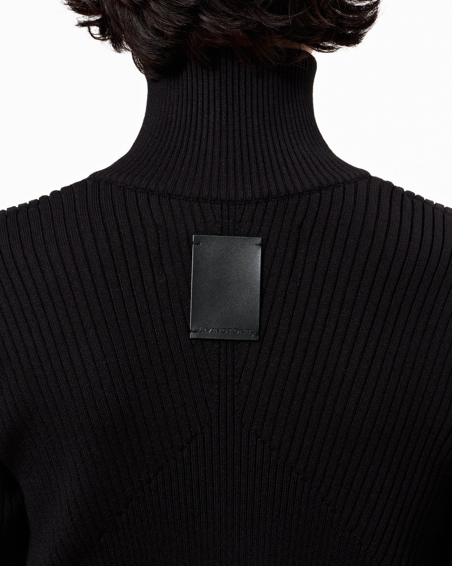 DOLK zipper fly High neck knit BLACK LIVINGTONE OFFICIAL WEB STORE