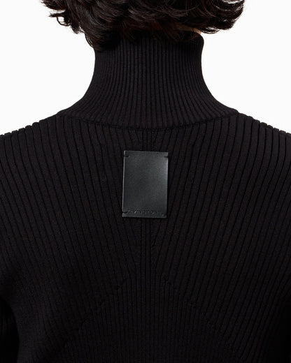 DOLK zipper fly High neck knit BLACK LIVINGTONE OFFICIAL WEB STORE