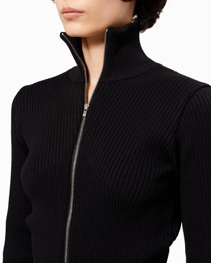 DOLK zipper fly High neck knit BLACK LIVINGTONE OFFICIAL WEB STORE