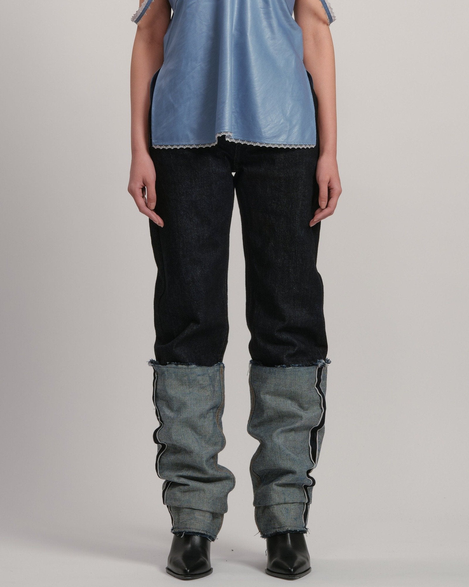 DOLK5 - Straight loose INDIGO LIVINGTONE OFFICIAL WEB STORE