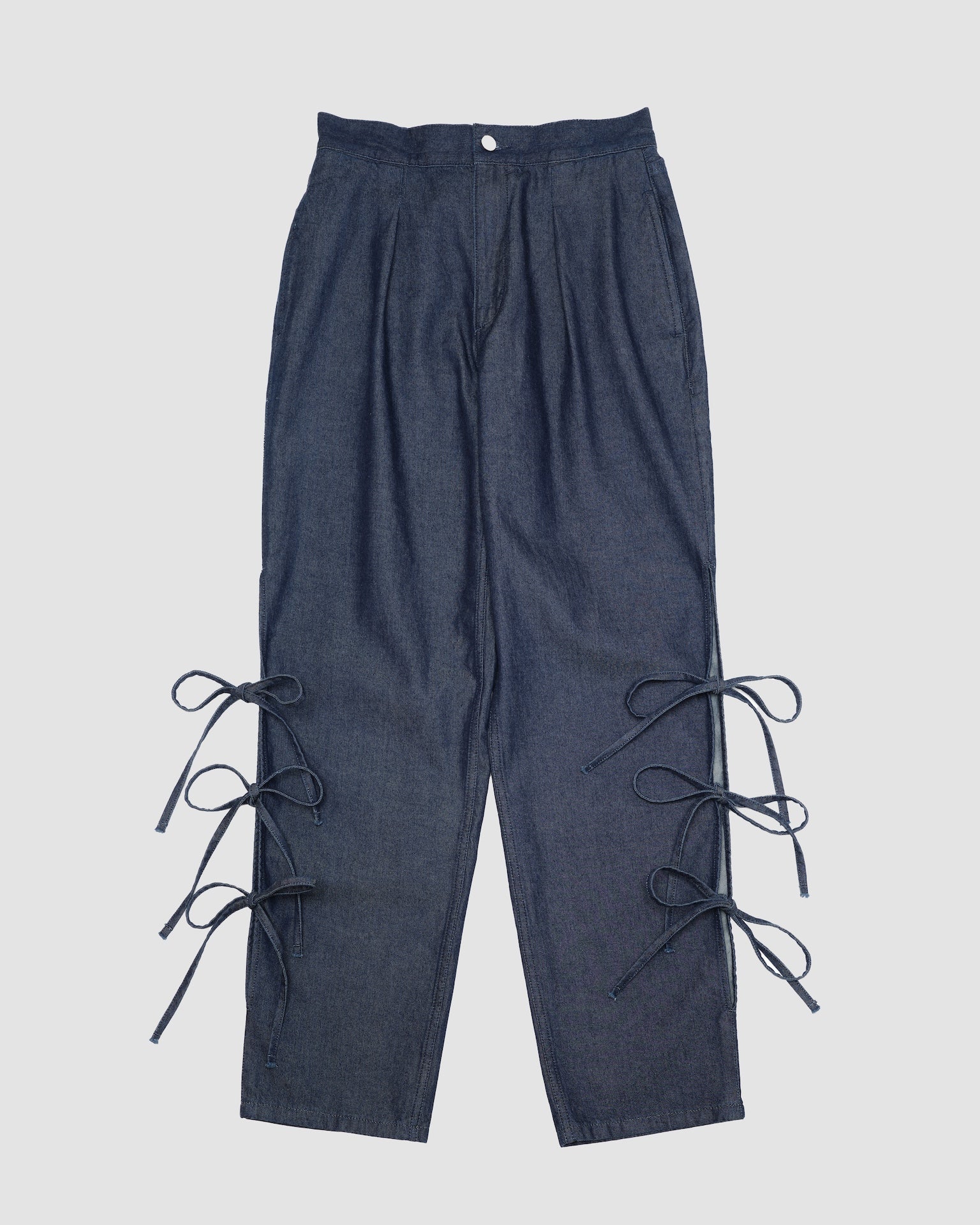 JAZ - Side slit with bow INDIGO LIVINGTONE OFFICIAL WEB STORE