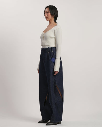 NAJA - Crazy pattern with slit INDIGO LIVINGTONE OFFICIAL WEB STORE