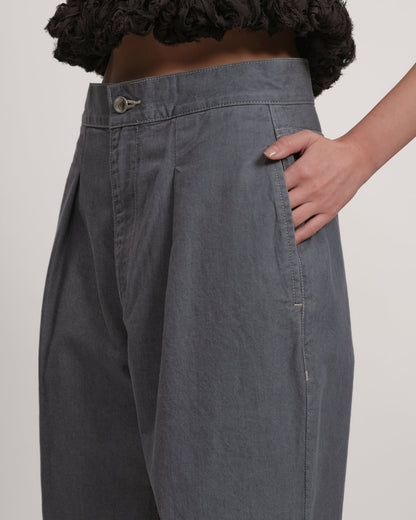 JAZ - Side slit with bow INDIGO LIVINGTONE OFFICIAL WEB STORE