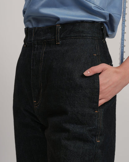 DOLK5 - Straight loose INDIGO LIVINGTONE OFFICIAL WEB STORE