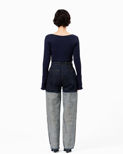 DOLK8 - High switch straight-leg LIVINGTONE OFFICIAL WEB STORE