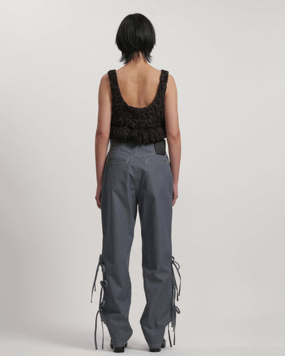JAZ - Side slit with bow BLACK LIVINGTONE OFFICIAL WEB STORE